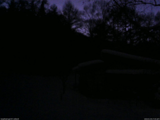 長野県菅平高原 ゆたか山荘 西側(坂上) 2026/01/30 17:45