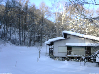 長野県菅平高原 ゆたか山荘 西側(坂上) 2026/01/31 07:45