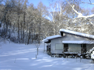 長野県菅平高原 ゆたか山荘 西側(坂上) 2026/01/31 08:45