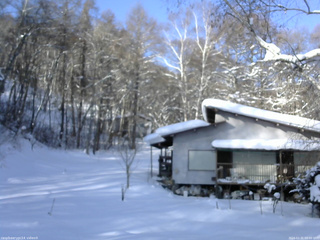長野県菅平高原 ゆたか山荘 西側(坂上) 2026/01/31 09:00