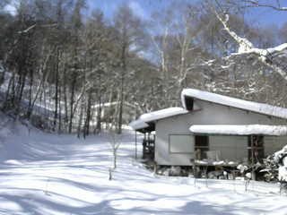 長野県菅平高原 ゆたか山荘 西側(坂上) 2026/01/31 11:30
