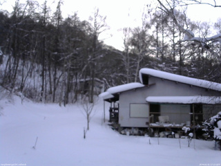 長野県菅平高原 ゆたか山荘 西側(坂上) 2026/01/31 17:15