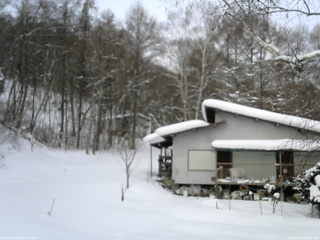 長野県菅平高原 ゆたか山荘 西側(坂上) 2026/02/01 08:00