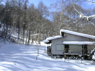 長野県菅平高原 ゆたか山荘 西側(坂上) 2026/02/01 12:30