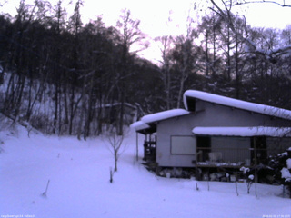 長野県菅平高原 ゆたか山荘 西側(坂上) 2026/02/02 17:30