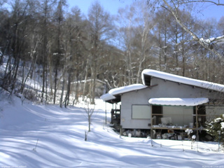 長野県菅平高原 ゆたか山荘 西側(坂上) 2026/02/04 13:00