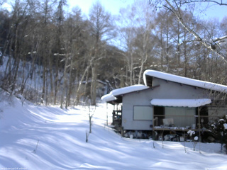 長野県菅平高原 ゆたか山荘 西側(坂上) 2026/02/04 14:00