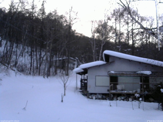 長野県菅平高原 ゆたか山荘 西側(坂上) 2026/02/05 17:30