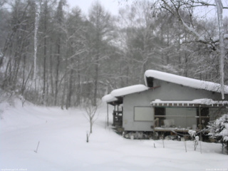 長野県菅平高原 ゆたか山荘 西側(坂上) 2026/02/08 09:15