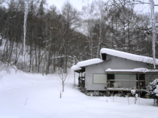 長野県菅平高原 ゆたか山荘 西側(坂上) 2026/02/08 13:45