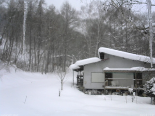 長野県菅平高原 ゆたか山荘 西側(坂上) 2026/02/08 14:00