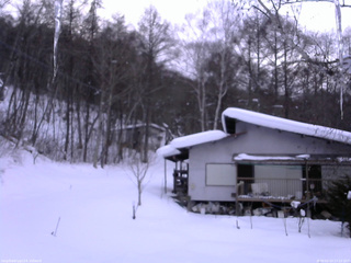 長野県菅平高原 ゆたか山荘 西側(坂上) 2026/02/10 17:15