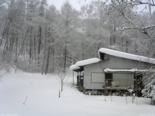 長野県菅平高原 ゆたか山荘 西側(坂上) 2026/02/11 11:00