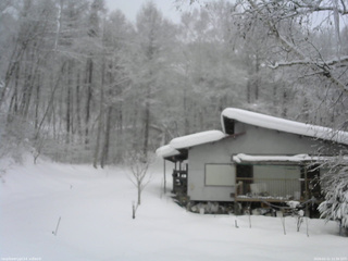 長野県菅平高原 ゆたか山荘 西側(坂上) 2026/02/11 12:30