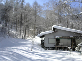 長野県菅平高原 ゆたか山荘 西側(坂上) 2026/02/12 13:15