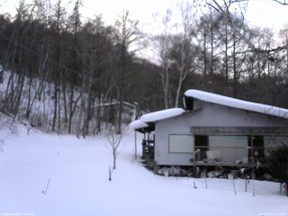 長野県菅平高原 ゆたか山荘 西側(坂上) 2026/02/14 17:15