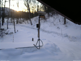 長野県菅平高原 ゆたか山荘 南側 2026/02/17 06:45