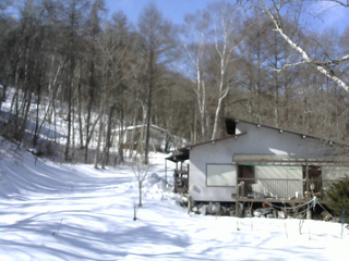 長野県菅平高原 ゆたか山荘 西側(坂上) 2026/02/17 11:00