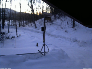 長野県菅平高原 ゆたか山荘 南側 2026/02/18 06:15