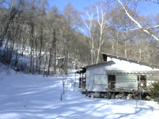 長野県菅平高原 ゆたか山荘 西側(坂上) 2026/02/18 08:45