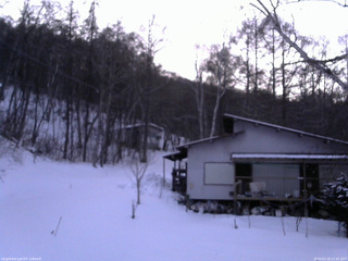 長野県菅平高原 ゆたか山荘 西側(坂上) 2026/02/19 17:45