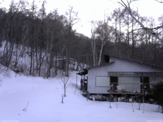 長野県菅平高原 ゆたか山荘 西側(坂上) 2026/02/23 17:30