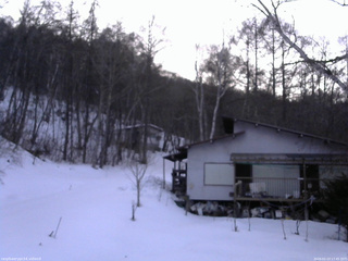 長野県菅平高原 ゆたか山荘 西側(坂上) 2026/02/23 17:45