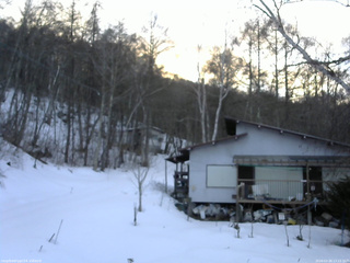 長野県菅平高原 ゆたか山荘 西側(坂上) 2026/02/26 17:15