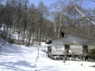 長野県菅平高原 ゆたか山荘 西側(坂上) 2026/03/01 11:00