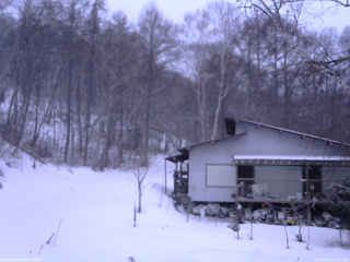 長野県菅平高原 ゆたか山荘 西側(坂上) 2026/03/03 17:45
