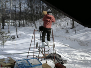 長野県菅平高原 ゆたか山荘 南側 2026/03/07 14:15