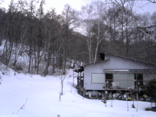 長野県菅平高原 ゆたか山荘 西側(坂上) 2026/03/07 17:45