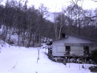 長野県菅平高原 ゆたか山荘 西側(坂上) 2026/03/14 17:45