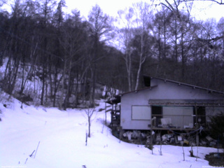長野県菅平高原 ゆたか山荘 西側(坂上) 2026/03/14 18:00