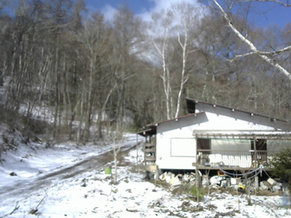長野県菅平高原 ゆたか山荘 西側(坂上) 2026/04/08 08:45