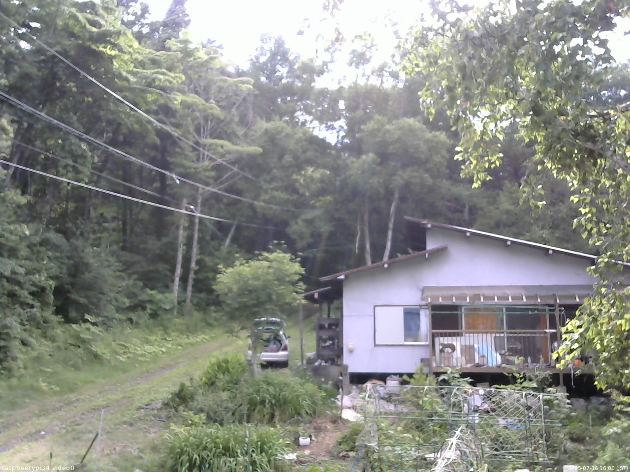 長野県菅平高原 ゆたか山荘 西側(坂上) 2025/07/16 16:00