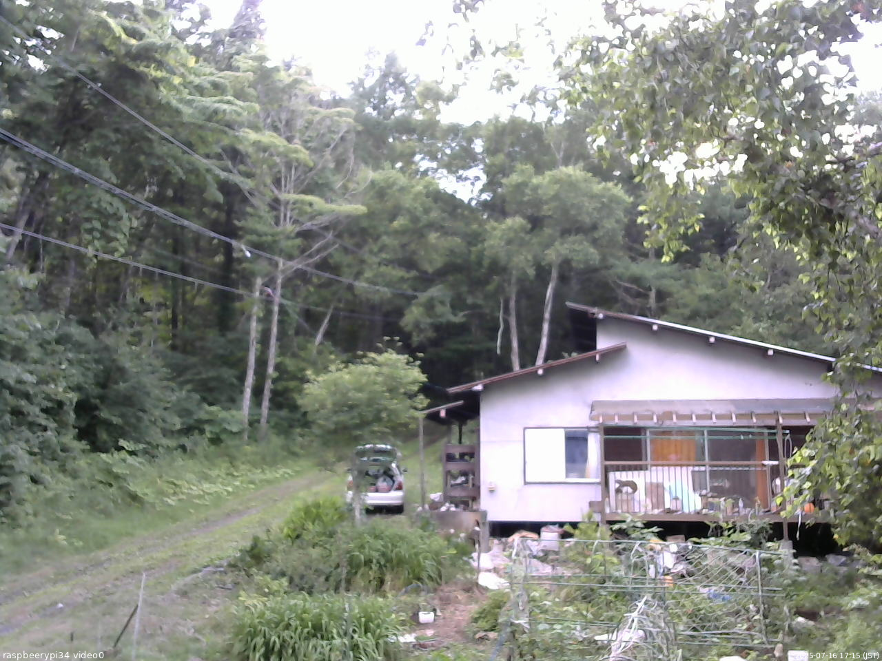 長野県菅平高原 ゆたか山荘 西側(坂上) 2025/07/16 17:15