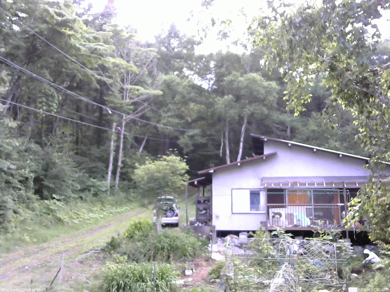 長野県菅平高原 ゆたか山荘 西側(坂上) 2025/07/16 17:30