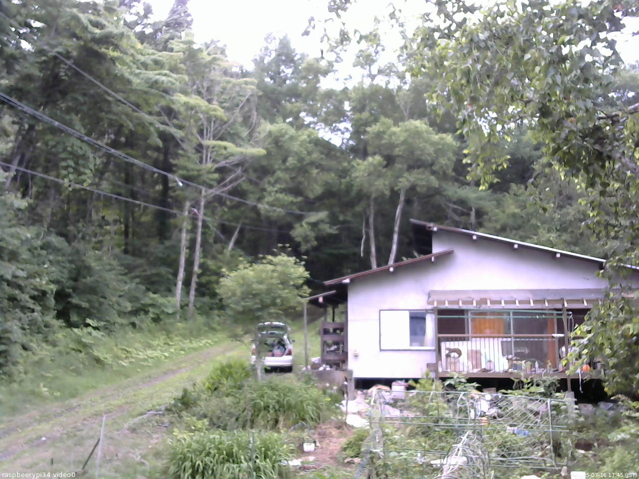 長野県菅平高原 ゆたか山荘 西側(坂上) 2025/07/16 17:45