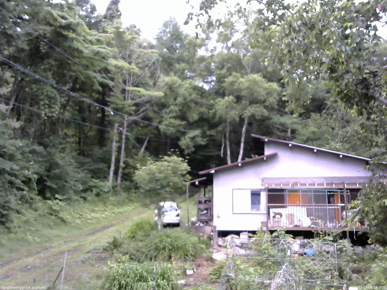 長野県菅平高原 ゆたか山荘 西側(坂上) 2025/07/17 08:15
