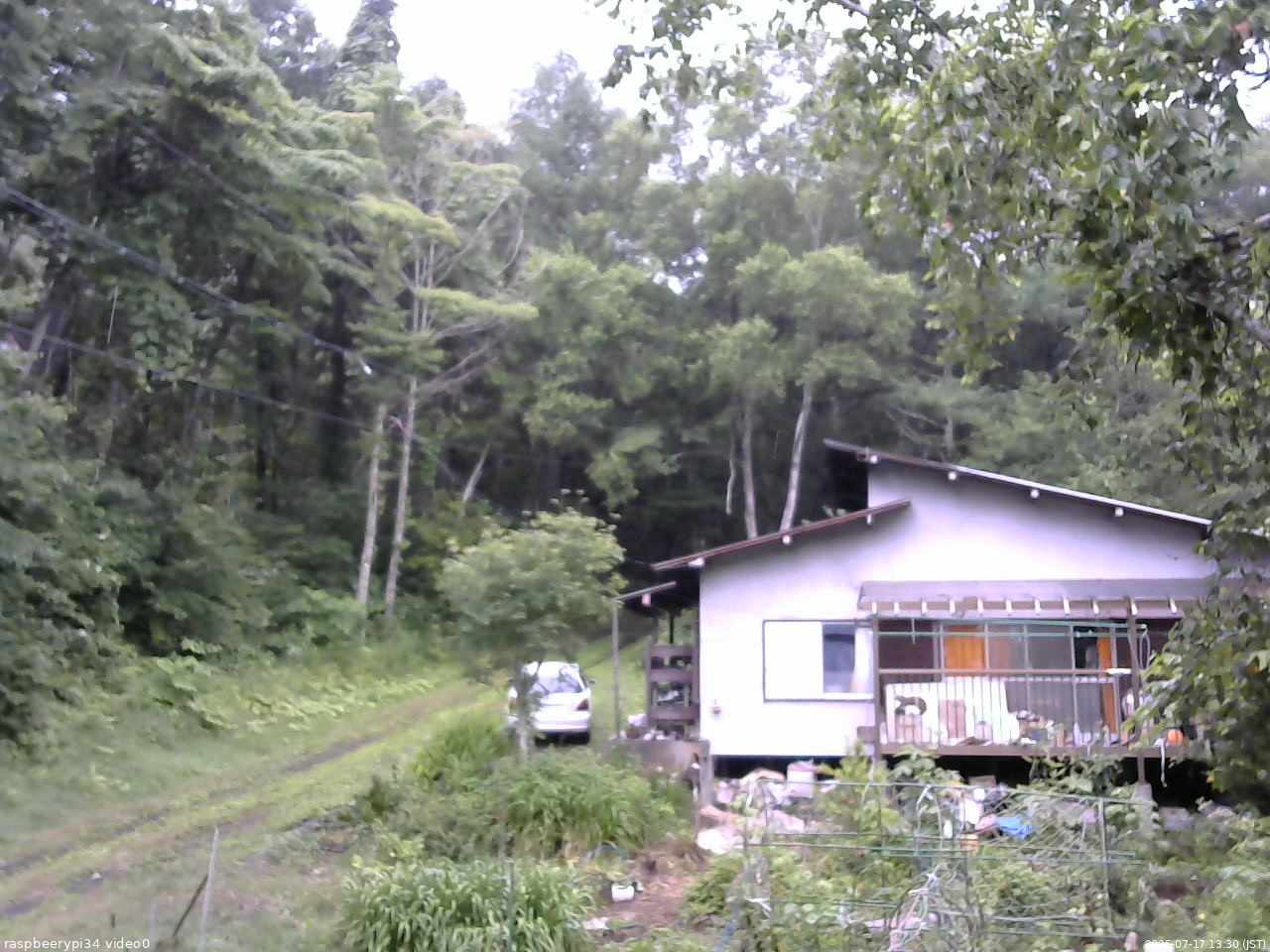 長野県菅平高原 ゆたか山荘 西側(坂上) 2025/07/17 13:30