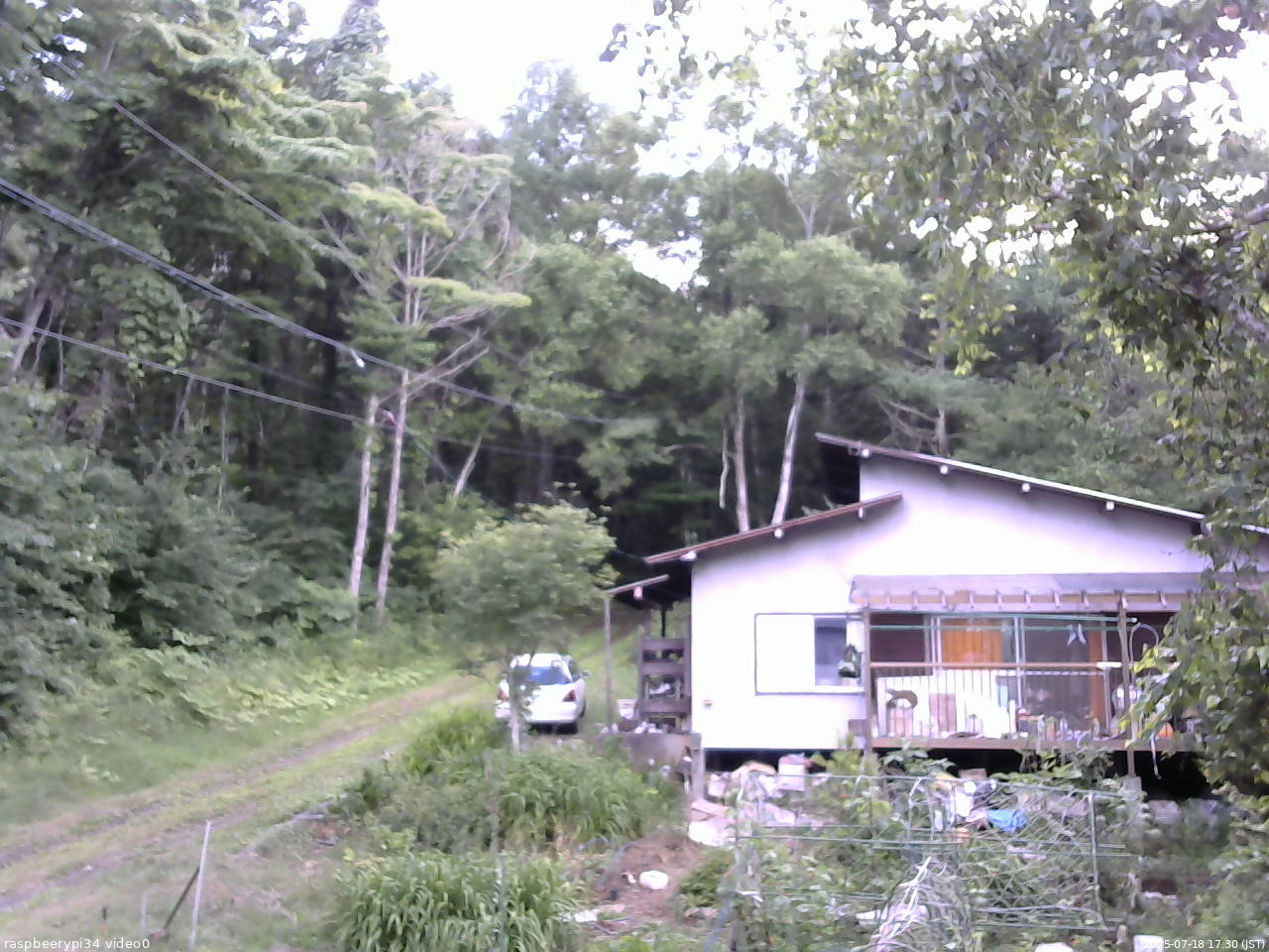 長野県菅平高原 ゆたか山荘 西側(坂上) 2025/07/18 17:30