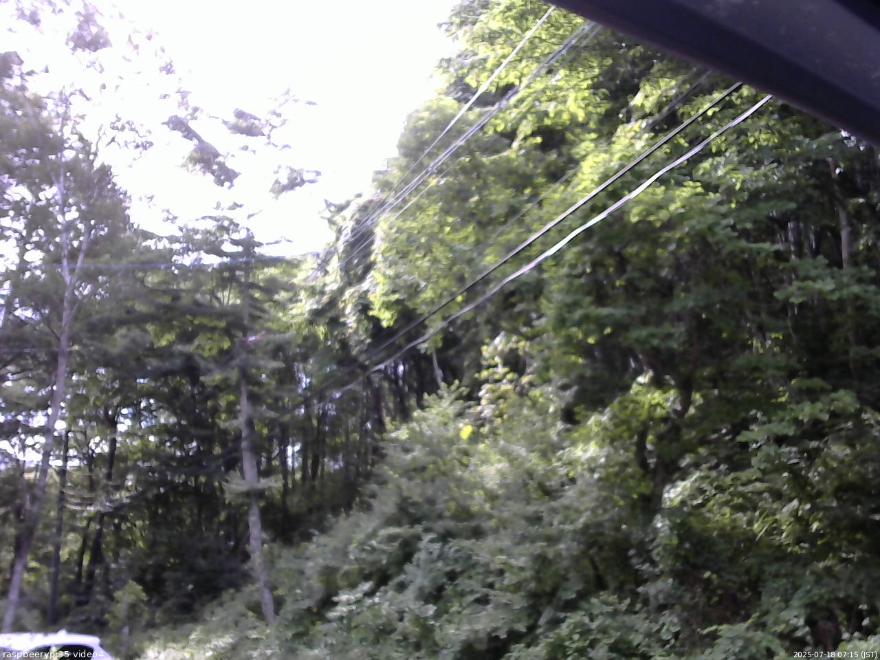 長野県菅平高原 ゆたか山荘 東側上空 2025/07/18 07:15