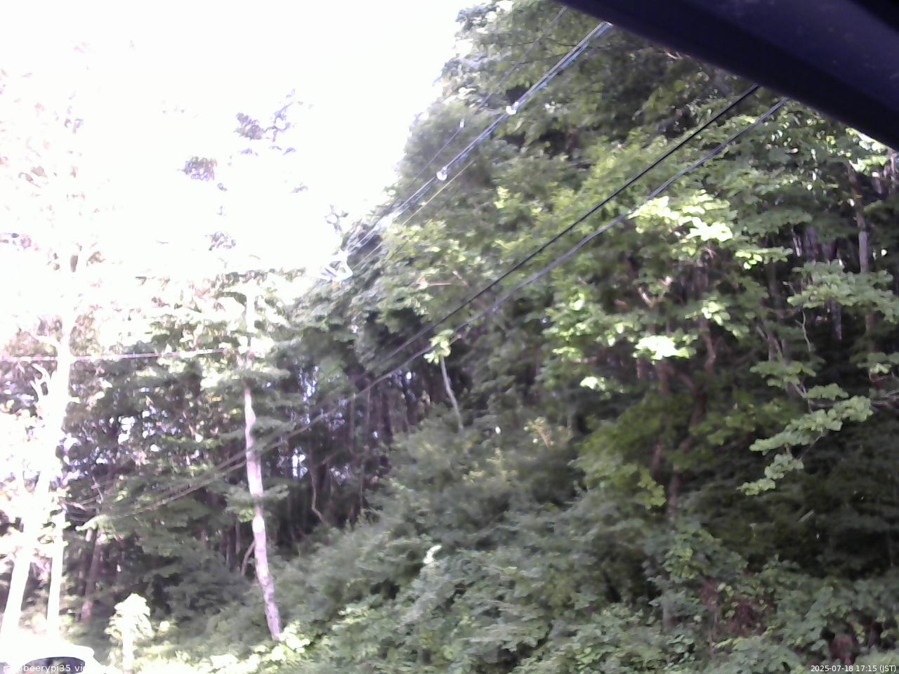 長野県菅平高原 ゆたか山荘 東側上空 2025/07/18 17:15