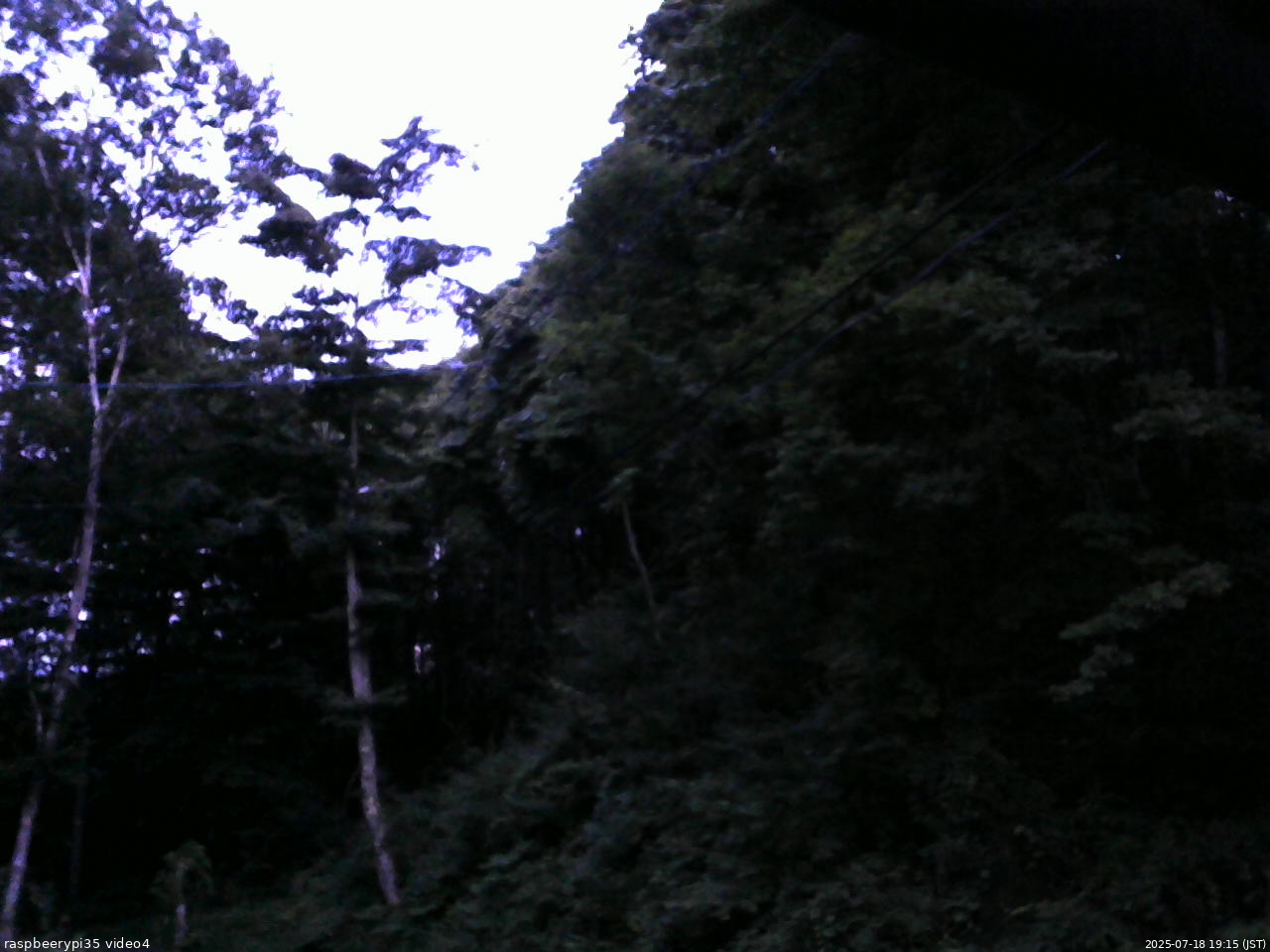 長野県菅平高原 ゆたか山荘 東側上空 2025/07/18 19:15