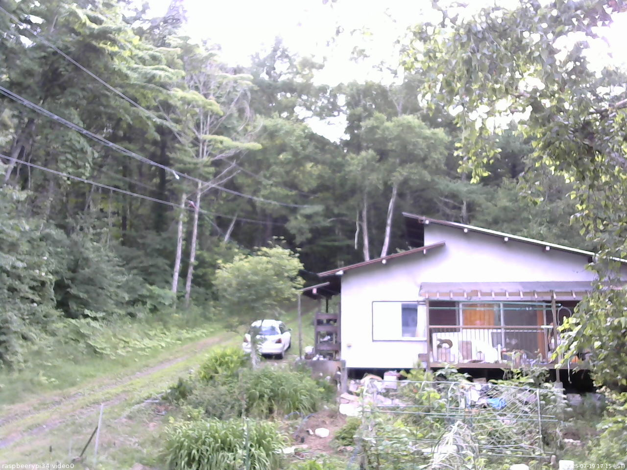 長野県菅平高原 ゆたか山荘 西側(坂上) 2025/07/19 17:15