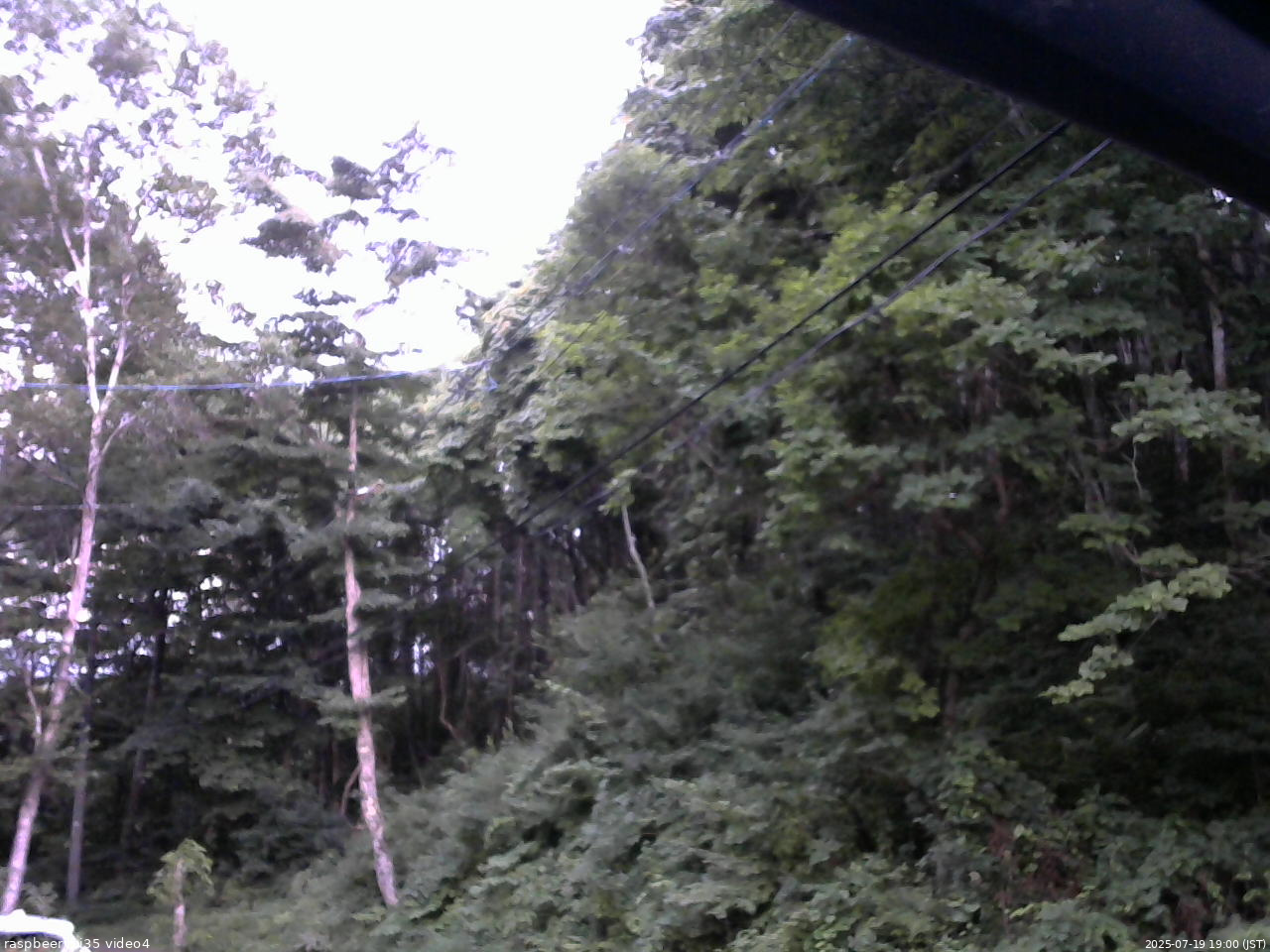 長野県菅平高原 ゆたか山荘 東側上空 2025/07/19 19:00