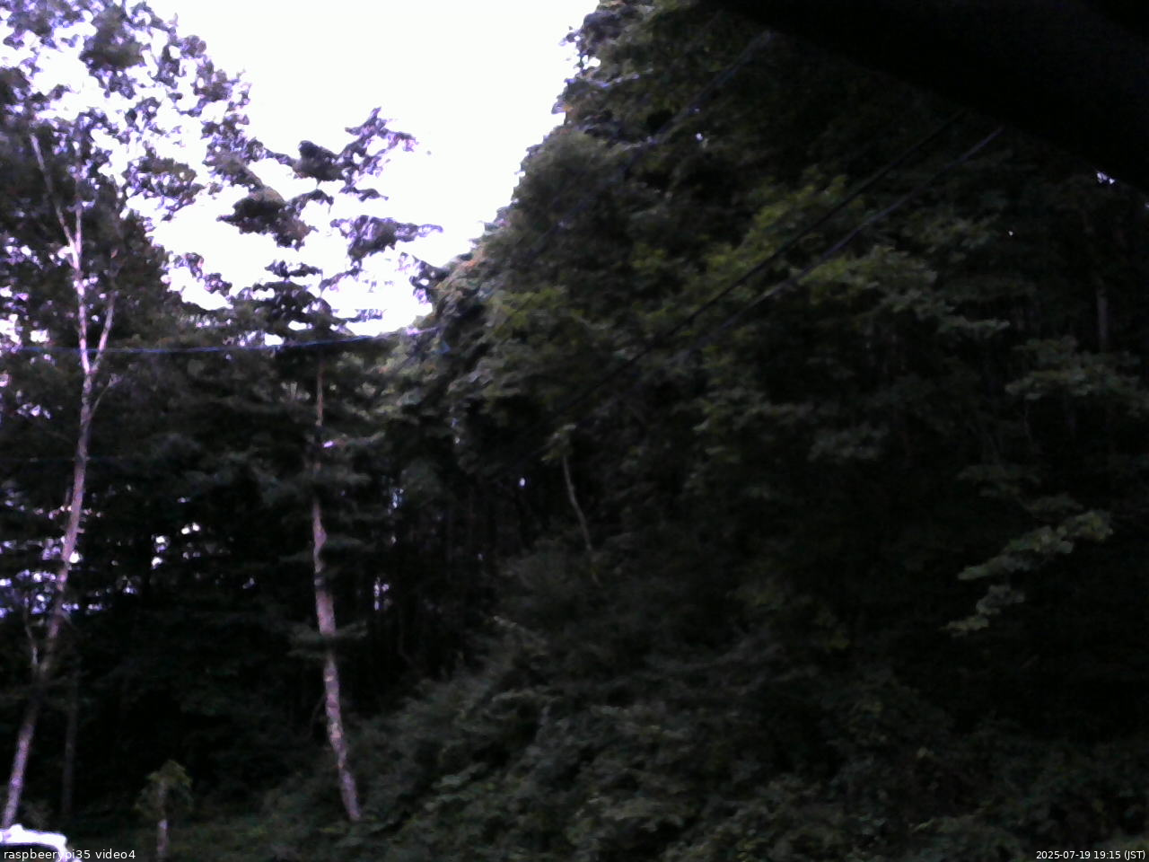 長野県菅平高原 ゆたか山荘 東側上空 2025/07/19 19:15