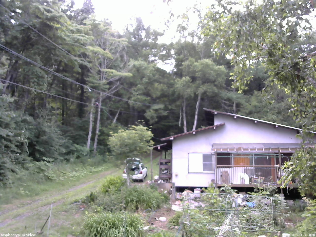 長野県菅平高原 ゆたか山荘 西側(坂上) 2025/07/21 16:45