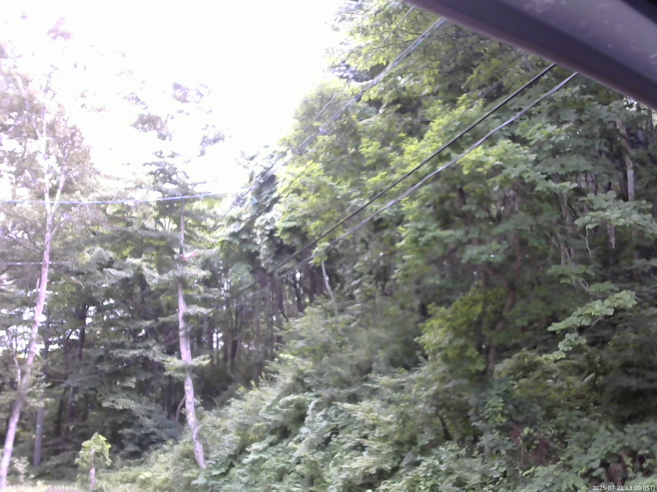 長野県菅平高原 ゆたか山荘 東側上空 2025/07/21 13:00